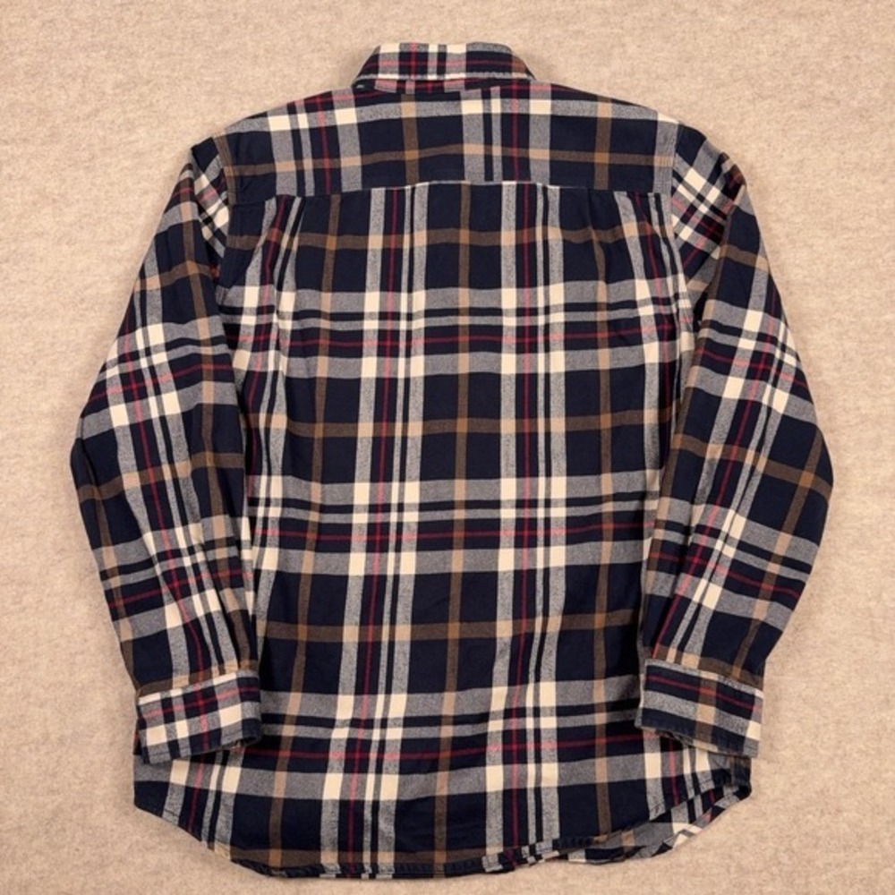 Carhartt Original Fit Flannel Shirt Mens Medium Blue Plaid‎ Workwear Long Sleeve - Picture 5 of 11